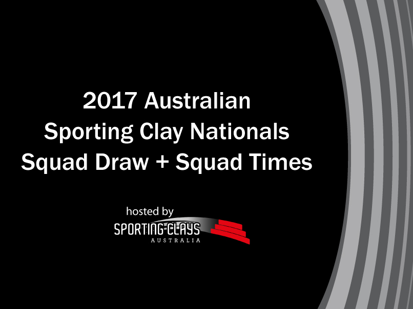 2017 sporting nationals squad draw and squad times