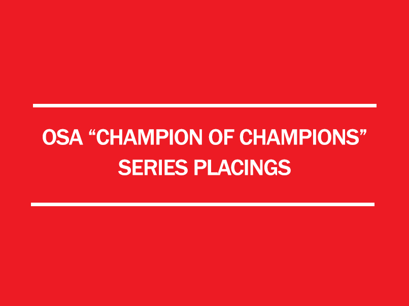 2017 osa champion of championship series placings