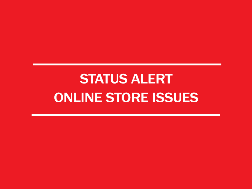 status alert - online store issues